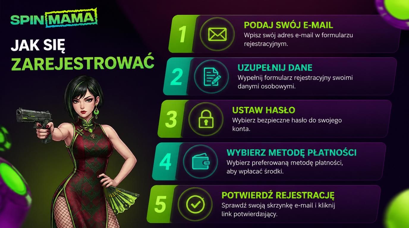 Czytelne instrukcje rejestracji z grafikami kroków